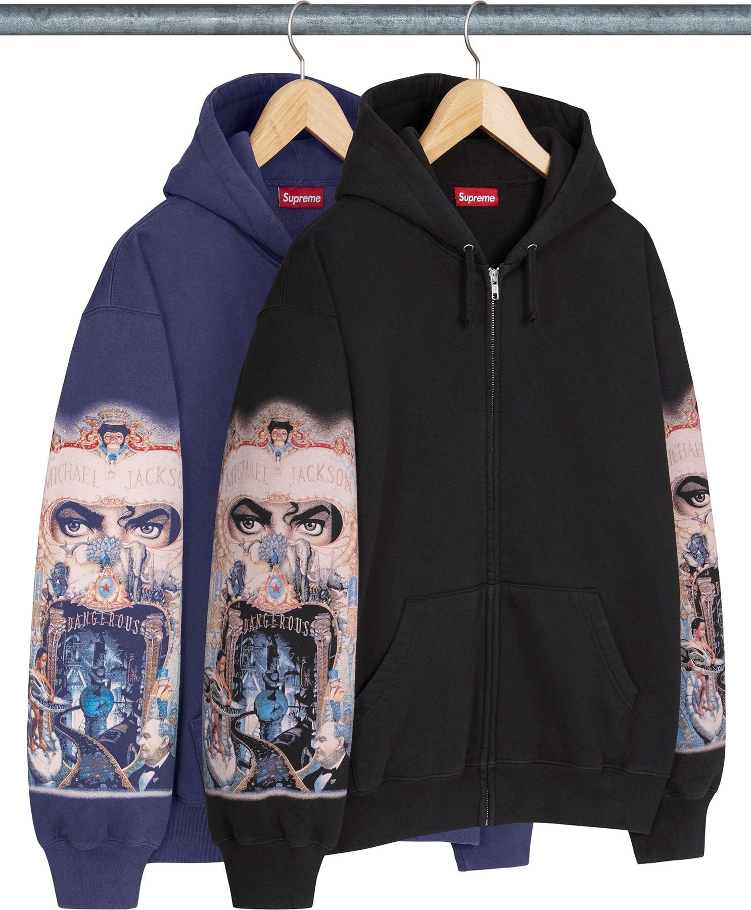 Michael Jackson® Dangerous Zip Up Hooded Sweatshirt